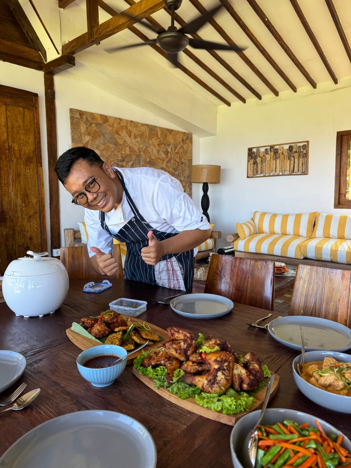 Private chef, table for ten